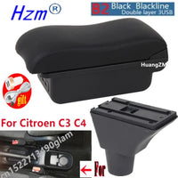 Accoudoir Central Citroën C3 C4 Rangement Simple ou Double 3 USB