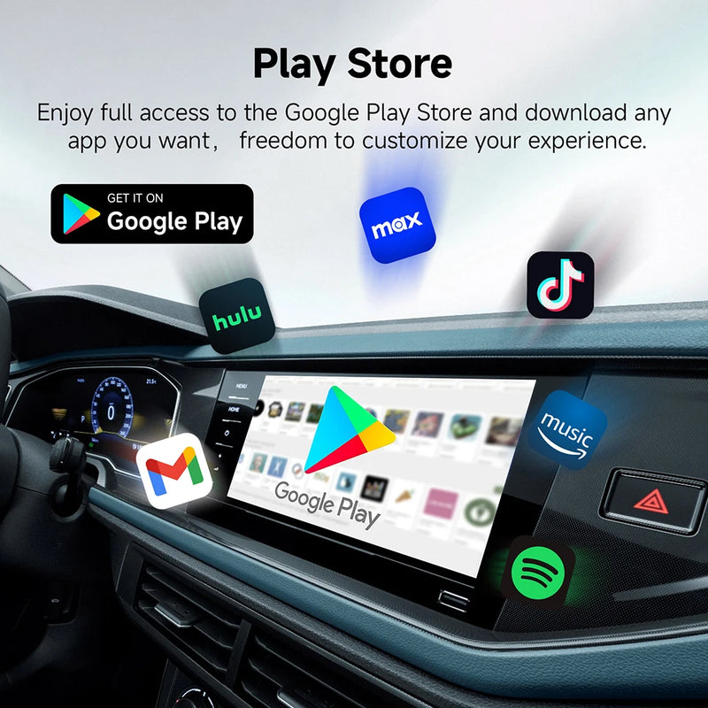 Boîtier CarPlay Multimédia Android 13 Sans Fil Écran Partagé