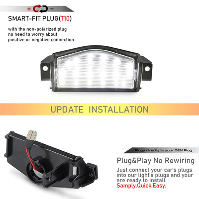 Éclairage de Plaque LED Mazda 2 et Mazda 3 Canbus