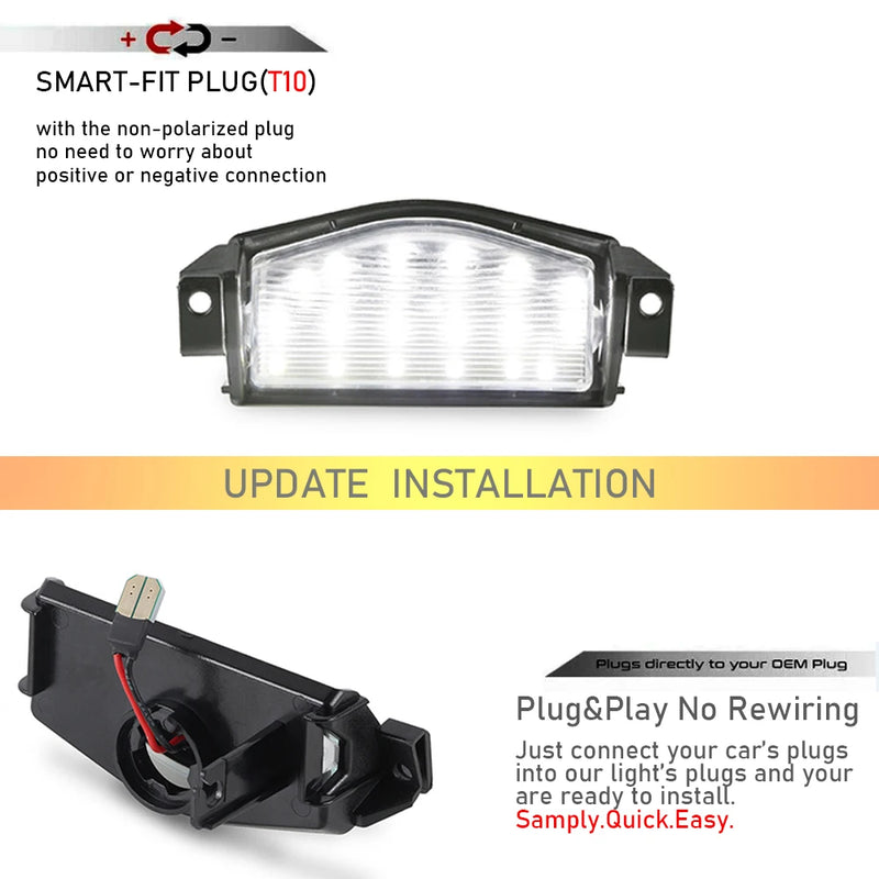 Éclairage de Plaque LED Mazda 2 et Mazda 3 Canbus