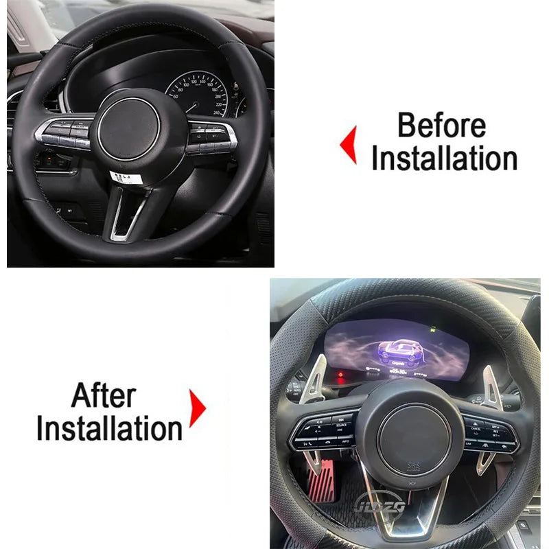 Palettes au Volant Mazda 3 CX-30 2020-2022 Aluminium Type B
