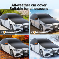 Demi-Housse Voiture Oxford Noire Toutes Saisons SUV ou Berline
