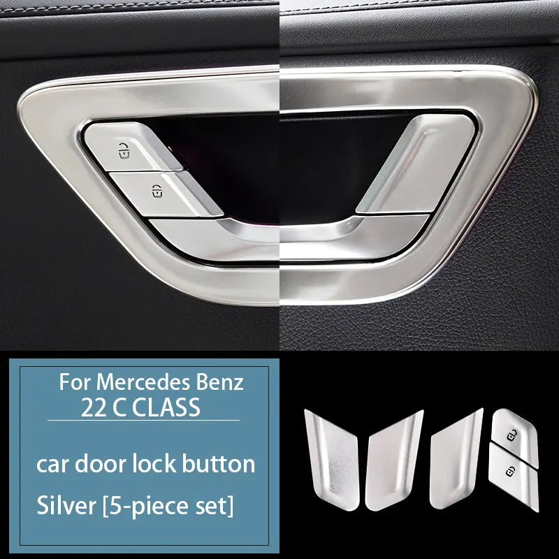 Cache Boutons Mercedes Classe C W206 2022-2026 Aluminium
