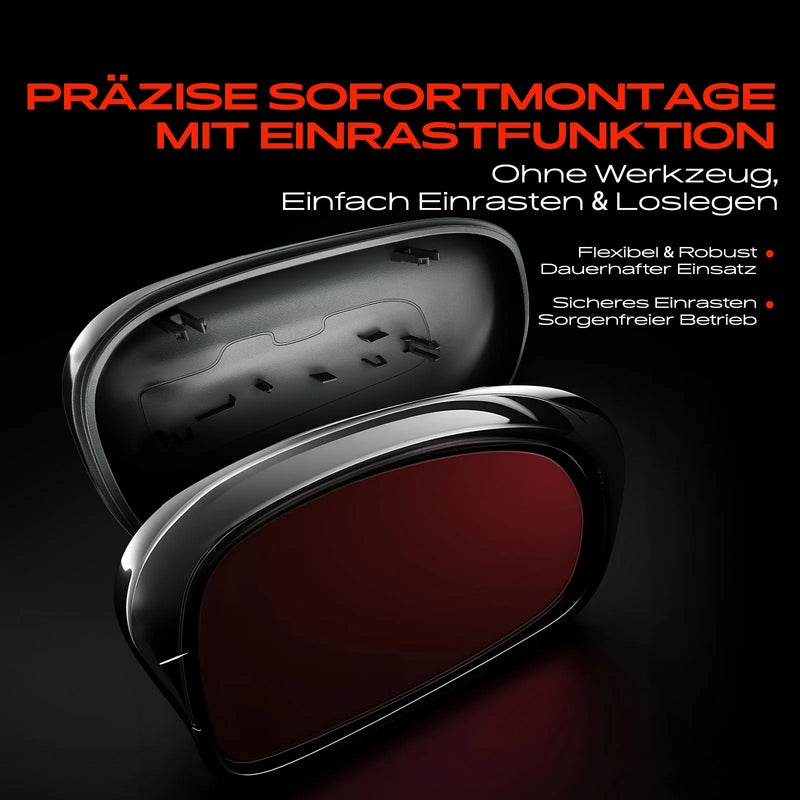 Coques de Rétroviseur Renault Twingo 3 2014-2025 et Smart Fortwo Forfour 453, Paire Gauche et Droite Noir Texturé