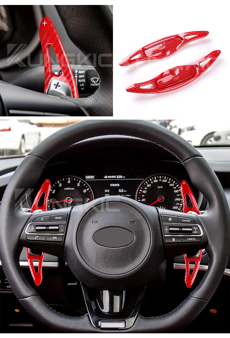 Palettes au Volant Kia Stinger GT 2018-2023 ABS Adhésives