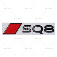 Emblème de Coffre Audi S8, Q8 et SQ8 Adhésif en Alliage de Zinc, 18 Versions Colorées