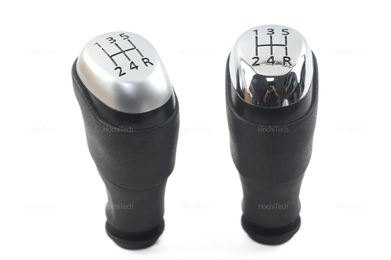 Pommeau de Levier de Vitesse Renault Clio 4 IV et Captur, Boîte Manuelle 5 Vitesses, Argent Brillant ou Mat, Réf. 328654134R