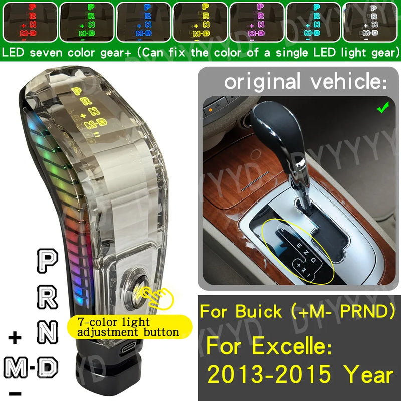 Pommeau de Levier de Vitesses LED Chevrolet Cruze Captiva Orlando — vue d'ensemble
