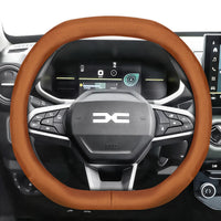 Housse de Volant en Cuir Respirant Ultra-Mince Dacia Sandero Stepway Duster Jogger Bigster Spring Logan