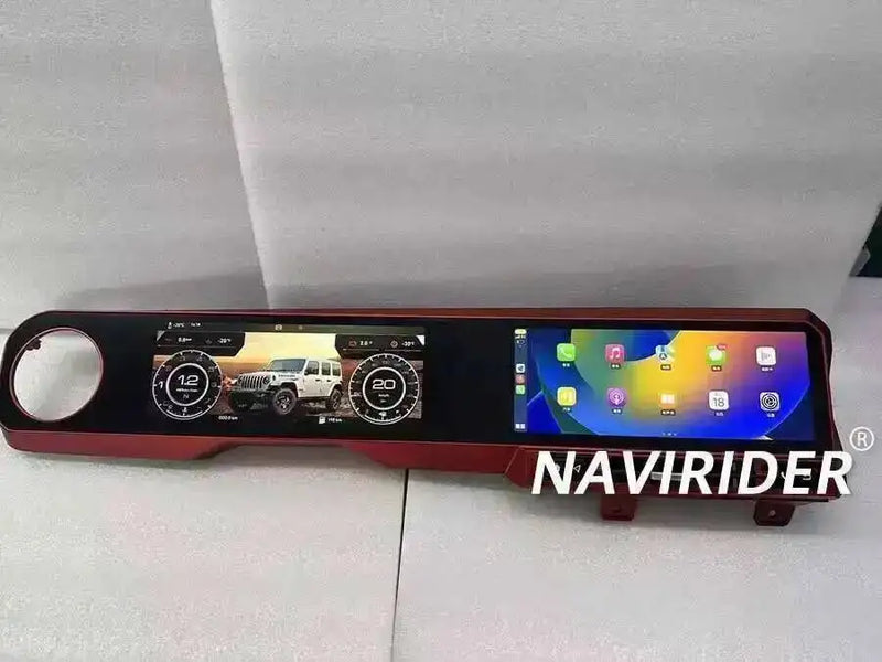 Autoradio Double Écran 24,6 Pouces Jeep Wrangler JL 2018-2022 Android CarPlay Sans Fil GPS 4G