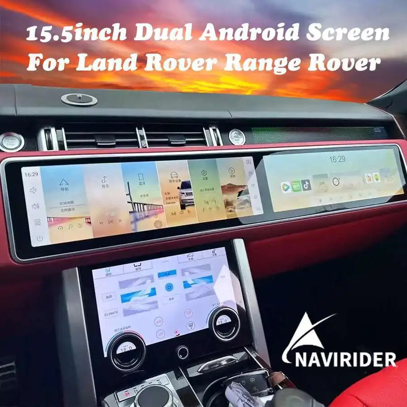 Autoradio Android Double Écran 12,3 ou 15,5 Pouces Range Rover Sport L494 2013-2017 CarPlay GPS