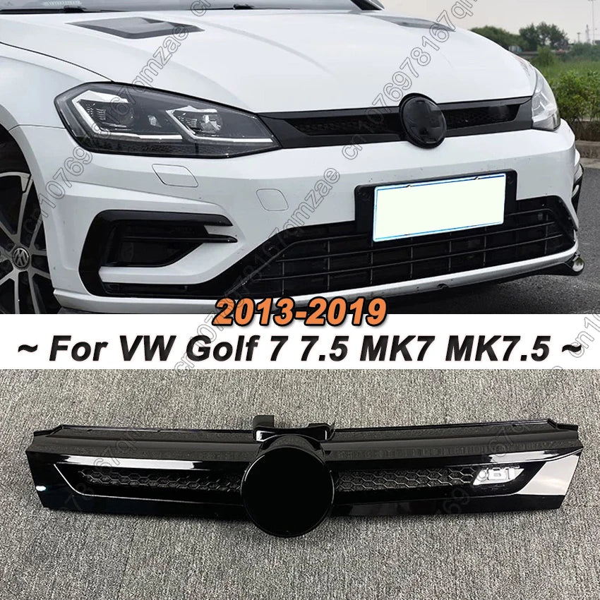 Calandre Avant Style ABT Volkswagen Golf 7 et 7.5 Noir Brillant