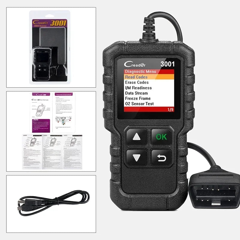 Lecteur de Code OBD2 LAUNCH Creader CR3001 Écran Couleur