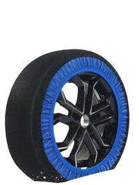 Chaussette à Neige Textile Bleue à l'Unité pour Voiture et SUV