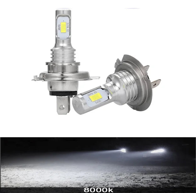 Ampoules LED CSP 80W H7 H4 6000K