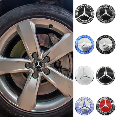 Autocollants Emblème de Moyeu Mercedes AMG 56mm 60mm 65mm