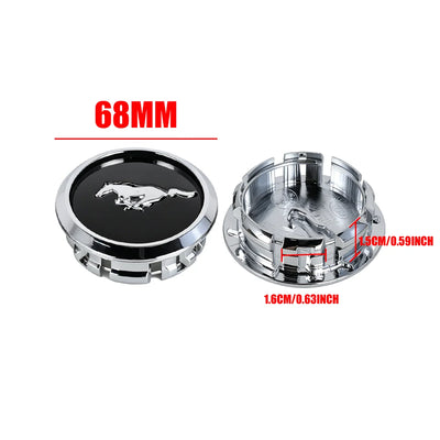Cache-Moyeux Ford Mustang Shelby Focus Ranger Kuga 68mm
