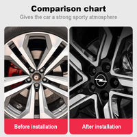 Cache-Moyeux Opel Astra Corsa Mokka Insignia 56mm 60mm — vue arrière