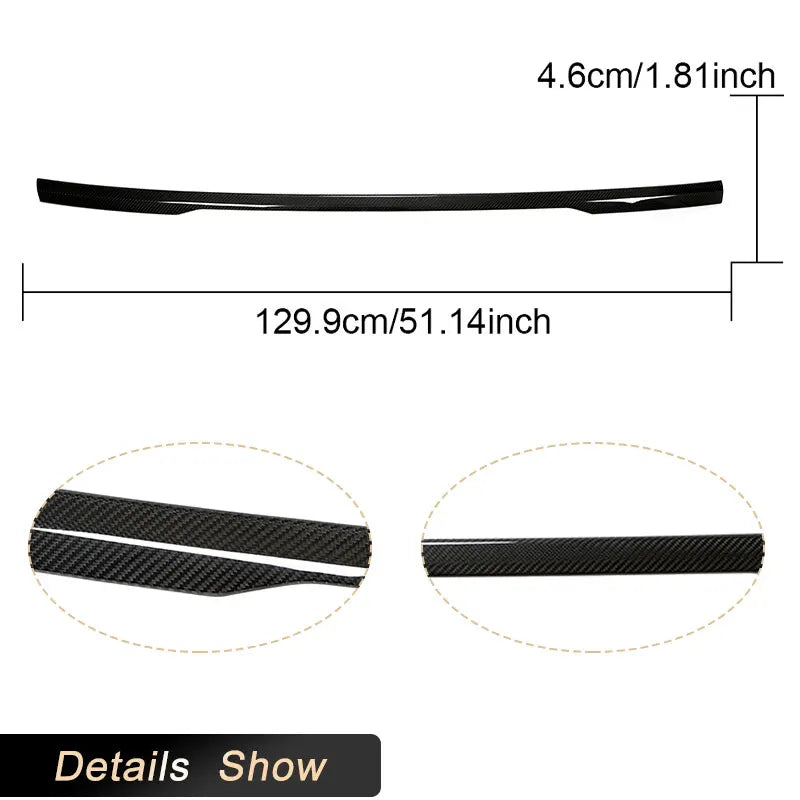 Becquet Central de Coffre en Carbone Sec Land Rover Range Rover Sport 2014-2020