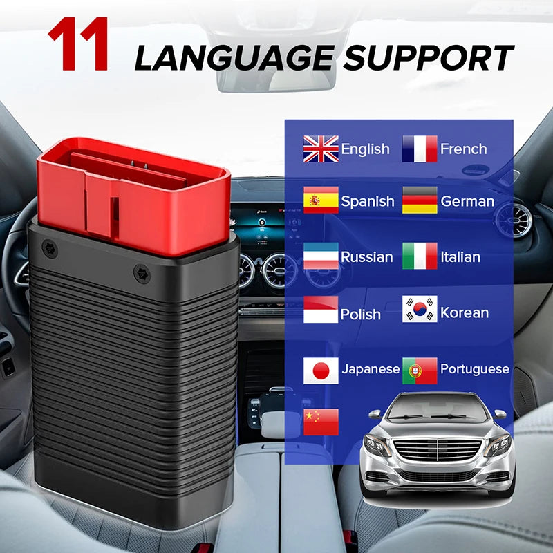 Lecteur OBD2 Bluetooth Launch AIOBD Diagnostic Auto Android iOS