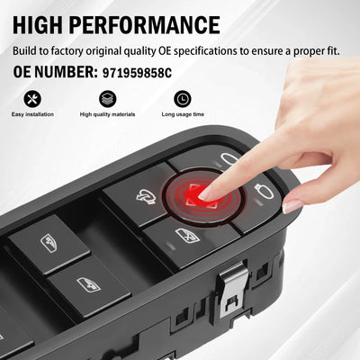 Bouton Lève-Vitre Conducteur Porsche Panamera Cayenne 2017-2021