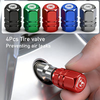 Bouchons de Valve Fiat Abarth 500 Panda Punto Métal 3D — vue arrière
