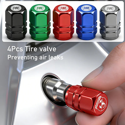 Bouchons de Valve Fiat Abarth 500 Panda Punto Métal 3D