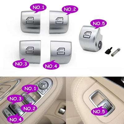 Cache-Boutons Lève-Vitre Mercedes W205 W213 W222 GLC