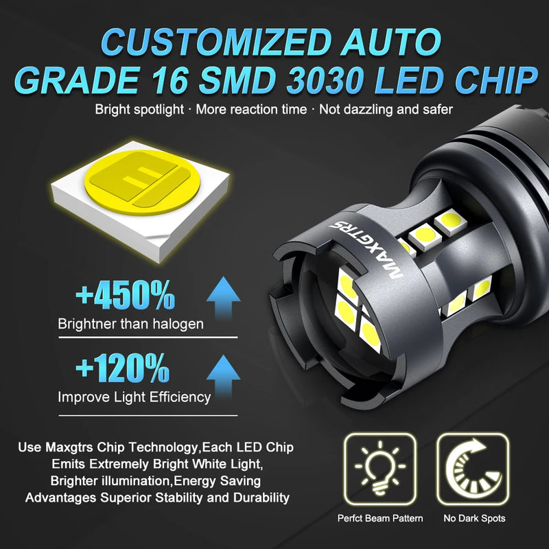 Ampoules LED Canbus P21W BA15S 1156 1157 BAY15D T20 Voiture