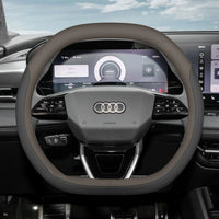 Couvre Volant Audi Q6 e-tron A5 A6 Q5 2025-2026 Cuir Double Méplat