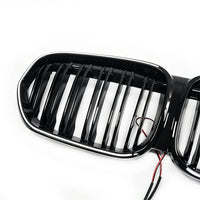 Calandre Avant à Double Barre Éclairée LED BMW X1 F48 LCI 2020-2022 Noir
