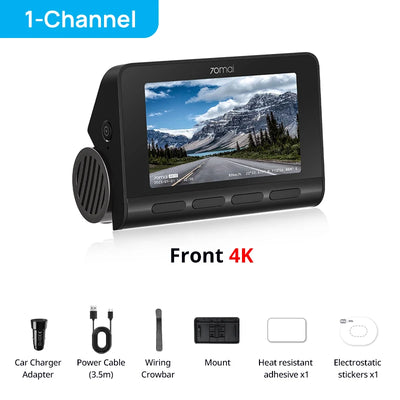 Dashcam 70mai A810 4K Avant Arrière GPS ADAS
