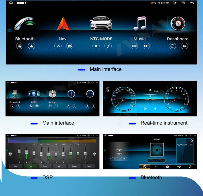 Autoradio Android 14 Ford Ranger Everest 2015-2021 Écran Vertical 12,1 pouces CarPlay GPS