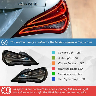 Feux Arrière LED Mercedes CLA W117 C117 Haute Configuration 2014-2019