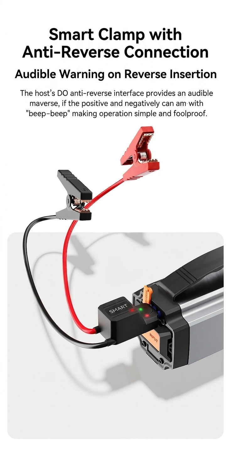 Booster de Batterie Voiture 12V avec Compresseur 150 PSI Écran Numérique