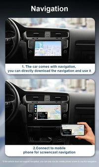 Boîtier CarPlay AI Box Android 13 Sans Fil 2 Go RAM Gris ou Noir