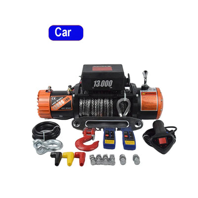 Treuil Électrique 12V 10000 lbs Câble Inox 4x4