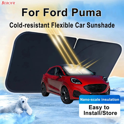Pare-Soleil Pare-Brise Ford Puma 2020-2026 Pliable Isolation Thermique Anti-UV