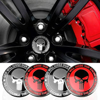Cache-Moyeux Universels Emblème 3D Noir ou Rouge