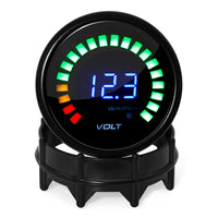 Voltmètre Numérique LED 52 mm Étanche 12V Voiture