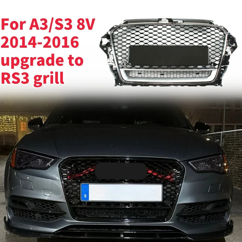 Calandre Nid d'Abeille Style RS3 Audi A3 S3 8V 2014-2016