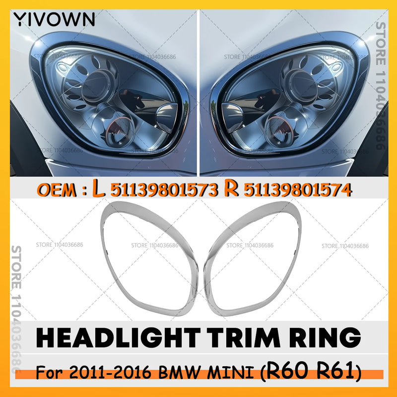 Mini Cooper Countryman R60 R61 2011-2016 Headlight Bezel