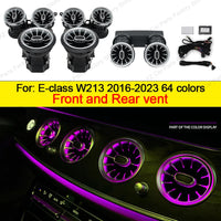 Aérateurs Turbine LED Ambiance Mercedes Classe E W213 — vue de trois quarts
