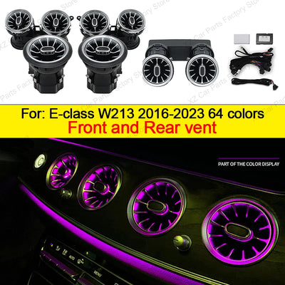 Aérateurs Turbine LED Ambiance Mercedes Classe E W213