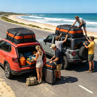 Sac de Toit de Voiture en Tissu Oxford Imperméable 112 x 88 x 44 cm pour SUV, Camion et Remorque