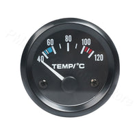 Jauge 52 mm 12V Température d'Eau d'Huile Pression Volts Ampèremètre