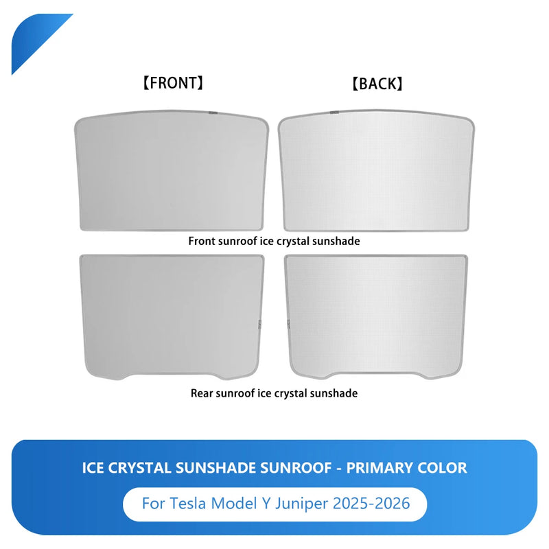 Pare-Soleil de Toit Tesla Model 3 Highland Model Y Juniper 2025-2026 Tissu Glacé à Boucles