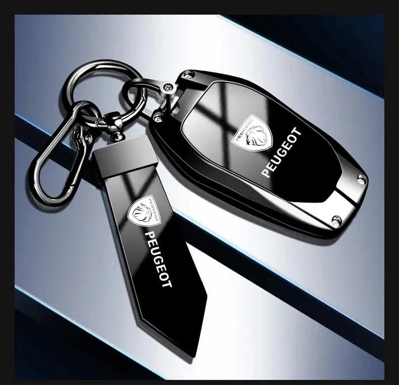 Coque de Clé Peugeot Dégradé Alliage de Zinc Clé Fixe ou Repliable