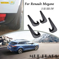 Garde-Boue Renault Mégane I II III IV Xukey Jeu de 4 Bavettes Souples Anti-Éclaboussures