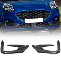 Calandre Ford Puma 2019-2023, Entourages de Feux de Brouillard Aspect Carbone ou Noir Brillant